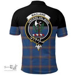 Scottish MacLaine of Loch Buie Clan Tartan Polo Shirt - Golf Special Style Scottish Plaid Tartan Plaid