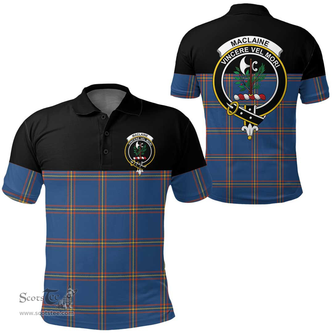 Scottish MacLaine of Loch Buie Clan Tartan Polo Shirt - Golf Special Style Scottish Plaid Tartan Plaid