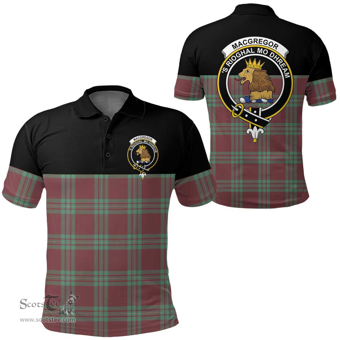 Scottish MacGregor Hunting Ancient Clan Tartan Polo Shirt - Golf Special Style Scottish Plaid Tartan Plaid