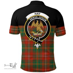 Scottish Hay Ancient Clan Tartan Polo Shirt - Golf Special Style Scottish Plaid Tartan Plaid