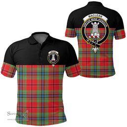 Scottish MacLean of Duart Modern Clan Tartan Polo Shirt - Golf Special Style Scottish Plaid Tartan Plaid