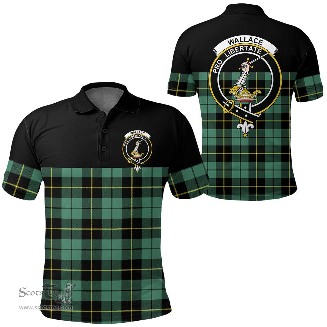 Scottish Wallace Hunting Ancient Clan Tartan Polo Shirt - Golf Special Style Scottish Plaid Tartan Plaid