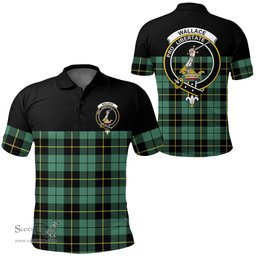 Scottish Wallace Hunting Ancient Clan Tartan Polo Shirt - Golf Special Style Scottish Plaid Tartan Plaid