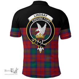 Scottish Lindsay Modern Clan Tartan Polo Shirt - Golf Special Style Scottish Plaid Tartan Plaid