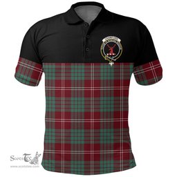 Scottish Crawford Modern Clan Tartan Polo Shirt - Golf Special Style Scottish Plaid Tartan Plaid