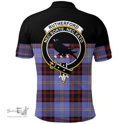 Scottish Rutherford Clan Tartan Polo Shirt - Golf Special Style Scottish Plaid Tartan Plaid