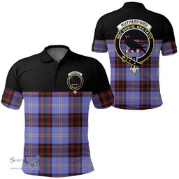 Scottish Rutherford Clan Tartan Polo Shirt - Golf Special Style Scottish Plaid Tartan Plaid
