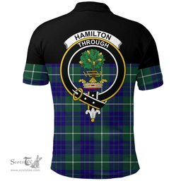 Scottish Hamilton Hunting Modern Clan Tartan Polo Shirt - Golf Special Style Scottish Plaid Tartan Plaid