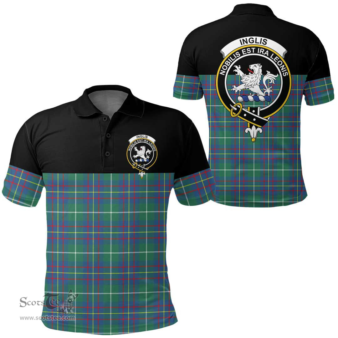 Scottish Inglis Ancient Clan Tartan Polo Shirt - Golf Special Style Scottish Plaid Tartan Plaid