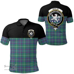 Scottish Inglis Ancient Clan Tartan Polo Shirt - Golf Special Style Scottish Plaid Tartan Plaid