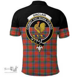 Scottish Sinclair Ancient Clan Tartan Polo Shirt - Golf Special Style Scottish Plaid Tartan Plaid