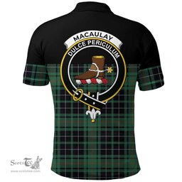 Scottish MacAulay Hunting Ancient Clan Tartan Polo Shirt - Golf Special Style Scottish Plaid Tartan Plaid