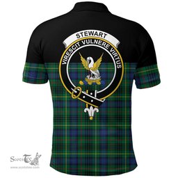 Scottish Stewart Hunting Modern Clan Tartan Polo Shirt - Golf Special Style Scottish Plaid Tartan Plaid