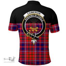 Scottish Cameron of Lochiel Modern Clan Tartan Polo Shirt - Golf Special Style Scottish Plaid Tartan Plaid
