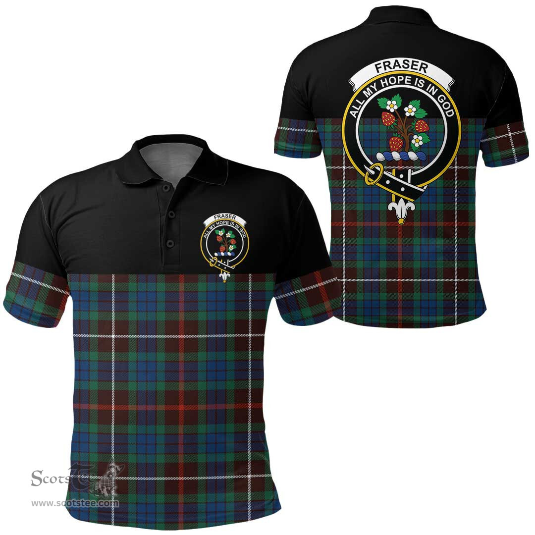 Scottish Fraser Hunting Ancient Clan Tartan Polo Shirt - Golf Special Style Scottish Plaid Tartan Plaid