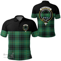 Scottish MacArthur Ancient Clan Tartan Polo Shirt - Golf Special Style Scottish Plaid Tartan Plaid