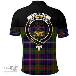 Scottish Cameron of Erracht Modern Clan Tartan Polo Shirt - Golf Special Style Scottish Plaid Tartan Plaid