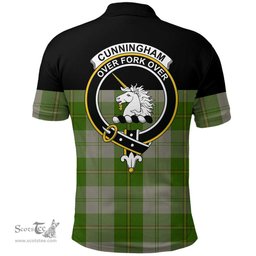 Scottish Cunningham Dress Green Dancers Clan Tartan Polo Shirt - Golf Special Style Scottish Plaid Tartan Plaid