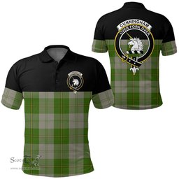 Scottish Cunningham Dress Green Dancers Clan Tartan Polo Shirt - Golf Special Style Scottish Plaid Tartan Plaid