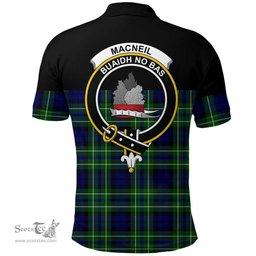 Scottish MacNeil of Colonsay Modern Clan Tartan Polo Shirt - Golf Special Style Scottish Plaid Tartan Plaid
