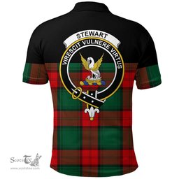 Scottish Stewart Atholl Modern Clan Tartan Polo Shirt - Golf Special Style Scottish Plaid Tartan Plaid