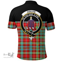 Scottish Ogilvie Hunting Ancient Clan Tartan Polo Shirt - Golf Special Style Scottish Plaid Tartan Plaid