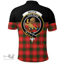 Scottish MacFie Clan Tartan Polo Shirt - Golf Special Style Scottish Plaid Tartan Plaid