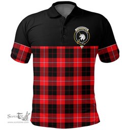 Scottish Cunningham Modern Clan Tartan Polo Shirt - Golf Special Style Scottish Plaid Tartan Plaid