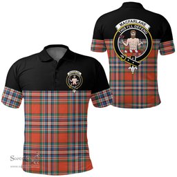 Scottish MacFarlane Ancient Clan Tartan Polo Shirt - Golf Special Style Scottish Plaid Tartan Plaid