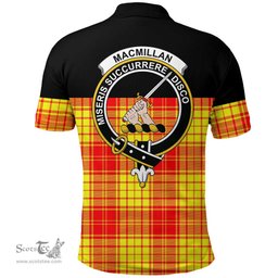 Scottish MacMillan Clan Clan Tartan Polo Shirt - Golf Special Style Scottish Plaid Tartan Plaid