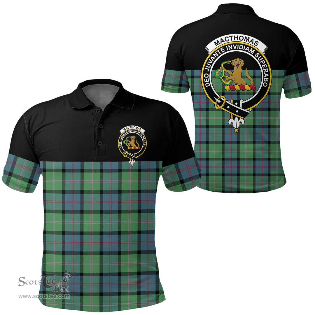 Scottish MacThomas Ancient Clan Tartan Polo Shirt - Golf Special Style Scottish Plaid Tartan Plaid