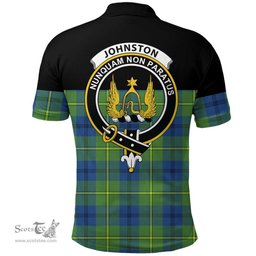 Scottish Johnston Ancient Clan Tartan Polo Shirt - Golf Special Style Scottish Plaid Tartan Plaid