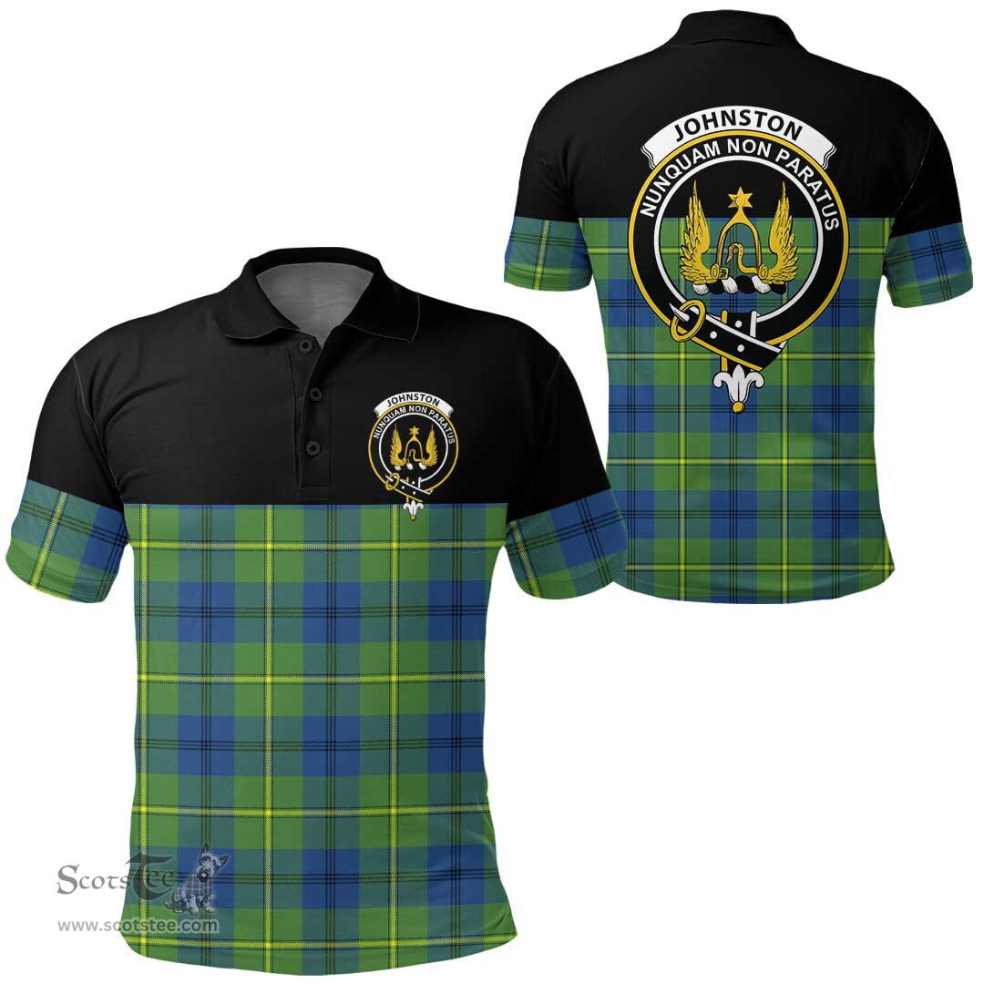 Scottish Johnston Ancient Clan Tartan Polo Shirt - Golf Special Style Scottish Plaid Tartan Plaid