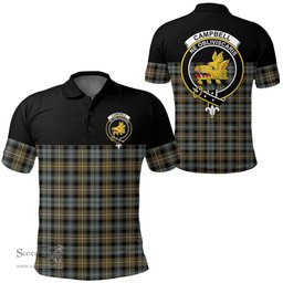 Scottish Campbell Argyll Weathered Clan Tartan Polo Shirt - Golf Special Style Scottish Plaid Tartan Plaid