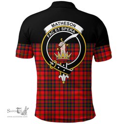 Scottish Matheson Modern Clan Tartan Polo Shirt - Golf Special Style Scottish Plaid Tartan Plaid