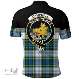 Scottish Campbell Dress Ancient Clan Tartan Polo Shirt - Golf Special Style Scottish Plaid Tartan Plaid