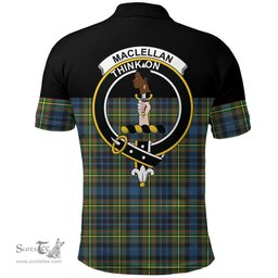 Scottish MacLellan Ancient Clan Tartan Polo Shirt - Golf Special Style Scottish Plaid Tartan Plaid