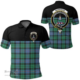 Scottish Morrison Ancient Clan Tartan Polo Shirt - Golf Special Style Scottish Plaid Tartan Plaid