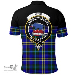 Scottish Weir Modern Clan Tartan Polo Shirt - Golf Special Style Scottish Plaid Tartan Plaid