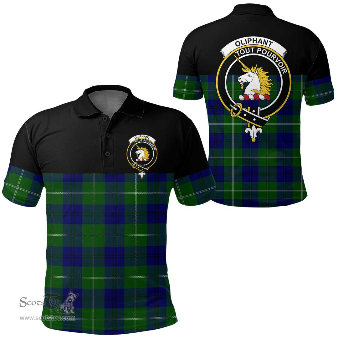 Scottish Oliphant Modern Clan Tartan Polo Shirt - Golf Special Style Scottish Plaid Tartan Plaid