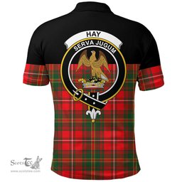 Scottish Hay Modern Clan Tartan Polo Shirt - Golf Special Style Scottish Plaid Tartan Plaid