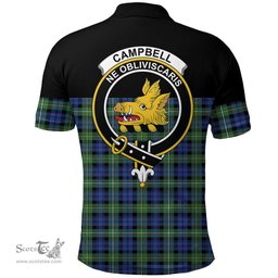 Scottish Campbell Argyll Ancient Clan Tartan Polo Shirt - Golf Special Style Scottish Plaid Tartan Plaid
