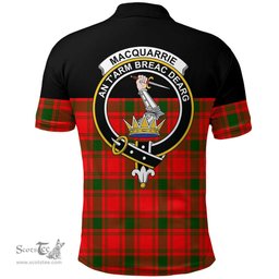 Scottish MacQuarrie Modern Clan Tartan Polo Shirt - Golf Special Style Scottish Plaid Tartan Plaid