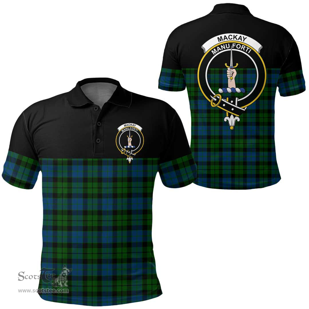 Scottish MacKay Modern Clan Tartan Polo Shirt - Golf Special Style Scottish Plaid Tartan Plaid
