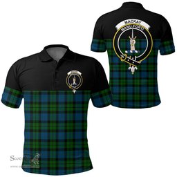 Scottish MacKay Modern Clan Tartan Polo Shirt - Golf Special Style Scottish Plaid Tartan Plaid
