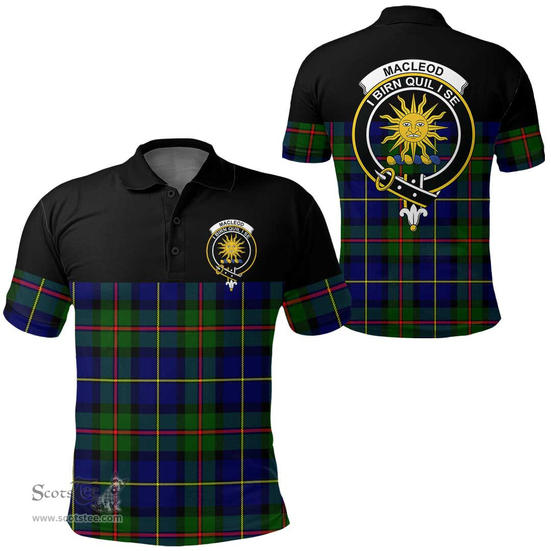 Scottish MacLeod of Harris Modern Clan Tartan Polo Shirt - Golf Special Style Scottish Plaid Tartan Plaid
