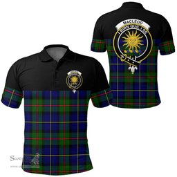 Scottish MacLeod of Harris Modern Clan Tartan Polo Shirt - Golf Special Style Scottish Plaid Tartan Plaid