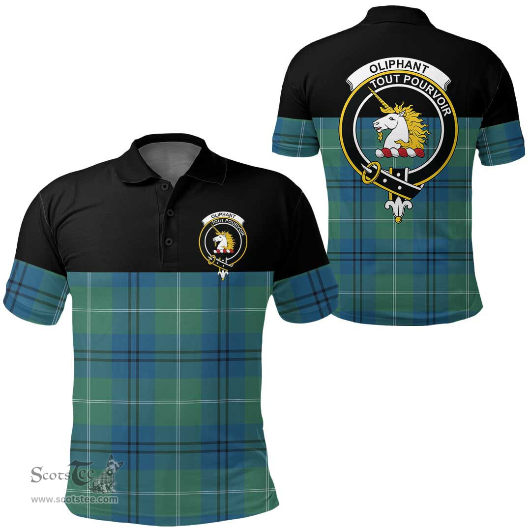 Scottish Oliphant Ancient Clan Tartan Polo Shirt - Golf Special Style Scottish Plaid Tartan Plaid