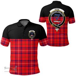 Scottish Rose Modern Clan Tartan Polo Shirt - Golf Special Style Scottish Plaid Tartan Plaid