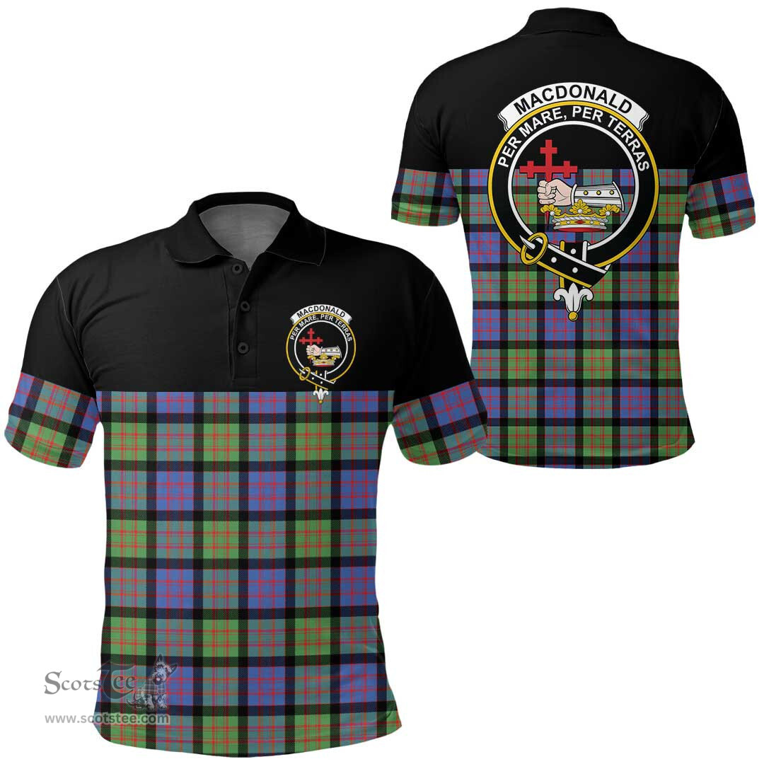 Scottish MacDonald Ancient Clan Tartan Polo Shirt - Golf Special Style Scottish Plaid Tartan Plaid